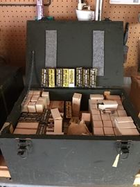 Wooden Box with Tubes