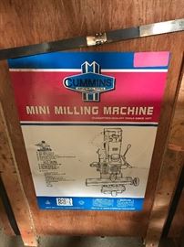New in Box Cummins Mini Milling Machine -