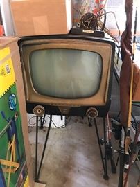 Cool Old Motorola TV & Rabbit Ears