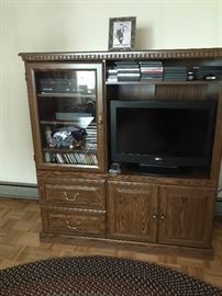 TV Stand, TV & DVD's