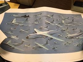 U.S.A.F. Airplane Prints