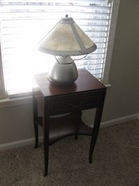 Rway Northern Furniture Co.  Side table. Measures about 16" long, 13" wide, 27.5" high