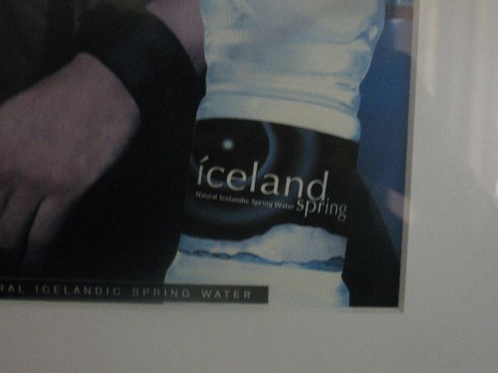 Close-up of Iceland Spring framed pictures