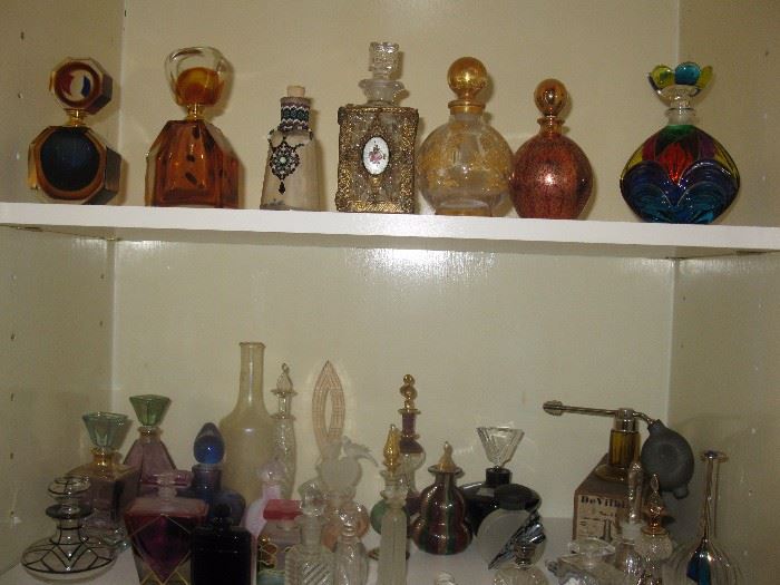 Collection of perfume bottles
