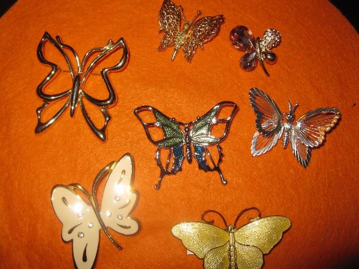 Butterflies - brooches