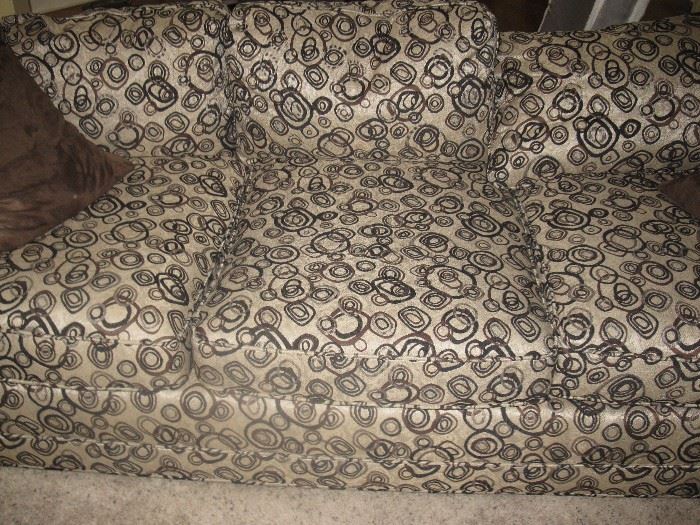 Custom sofa. Measures about: 7' long, 3' wide, 29" high