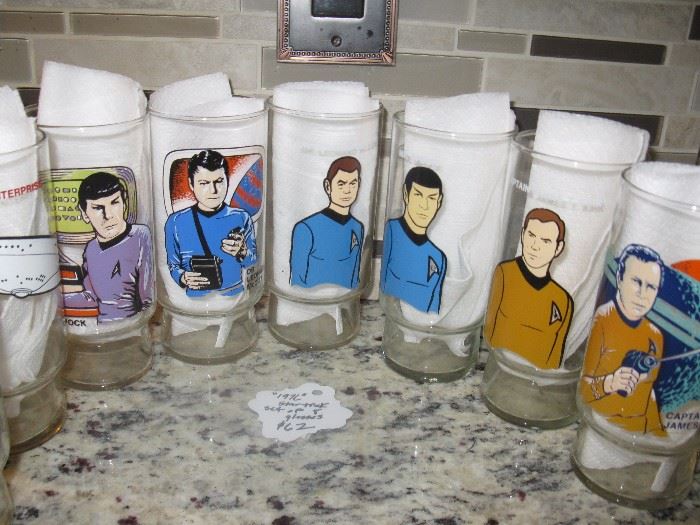 Star Trek glassware