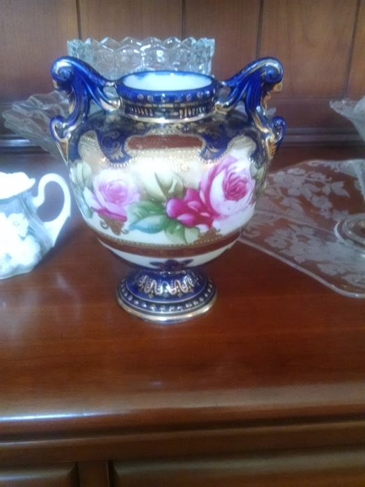 Antique painted vase