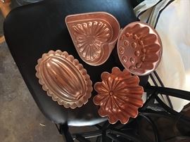  Beautiful copper baking tins 