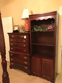 Chest of drawers and bookcase