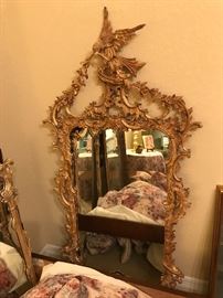 Ornate gold mirror