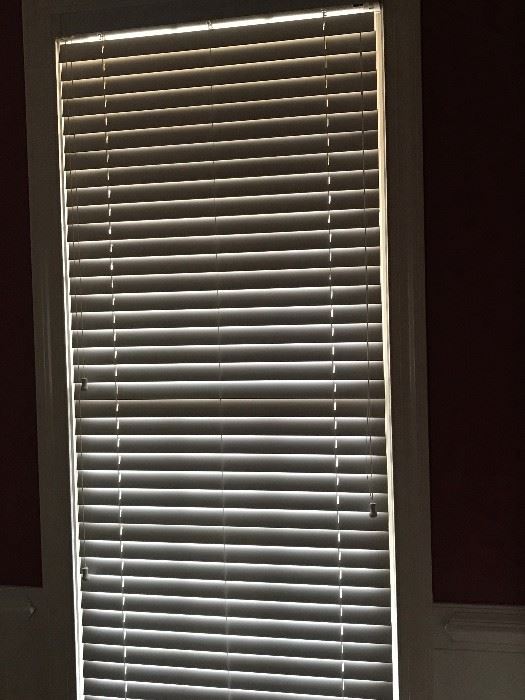 Blinds for sale throughout the home.  
