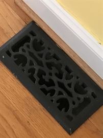 Cast iron grates throughout the house for sale.  