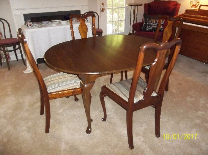 dining table and chairs