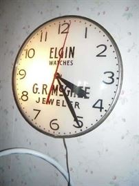old advertising clock