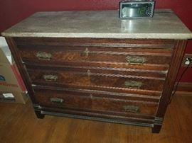 MARBLE TOP CHEST