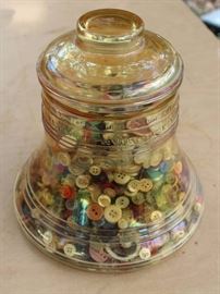 Neat Collectible Jar FILLED with buttons! - Jar is molded w / "Of The Assembly of the Providence of Pennsylvania"