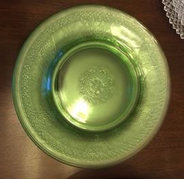 Green EAPG Desert/Salad Plates