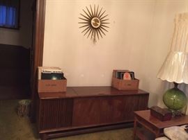 Packard Bell Hi-Fi Stereo Console,  LP's (R and B, Jazz, Gospel)