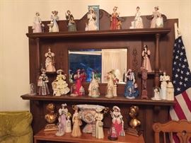 Avon President Club Collection of Mrs Albee's porcelain figurines.