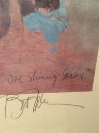 Signed and numbered poster "One Shining Season"