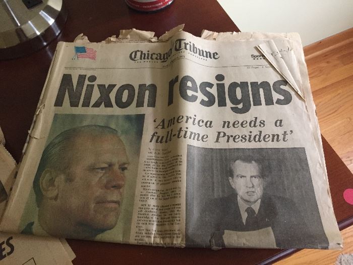 Nixon era newspapers