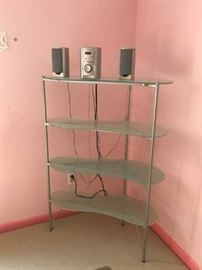 Wall unit - $100 (May be sold as a set with matching Glass top study desk and single file drawer - $300 (May be sold separately as well)