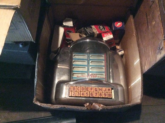 Vintage table top juke box