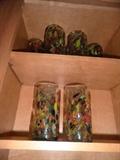 hand blown rainbow glasses