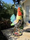 "Happy" the mosaic rooster