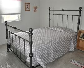 Iron Double bed with new mattress SOLD