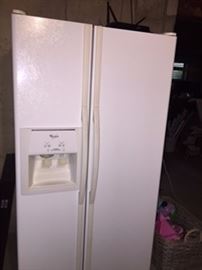 Nice side by side refrigerator with water/ice dispenser in door