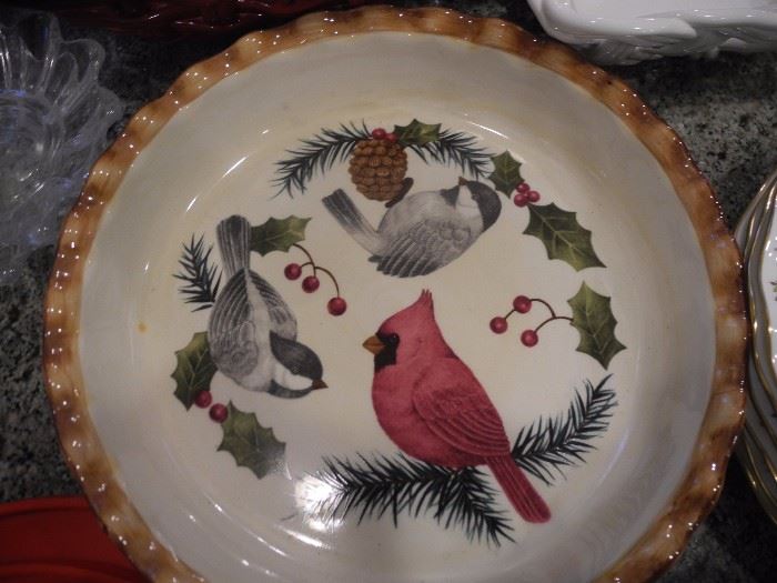 Christmas pie plate