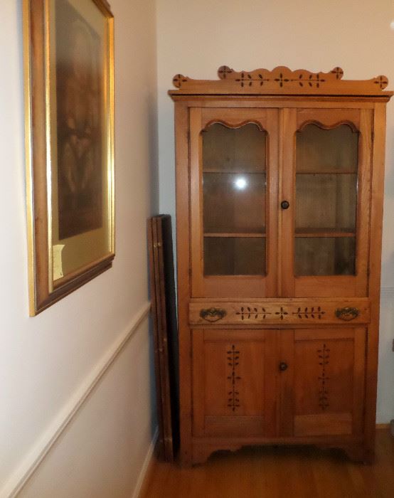 one of the antique china cupboards