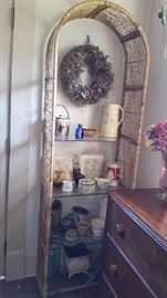 wicker shelf