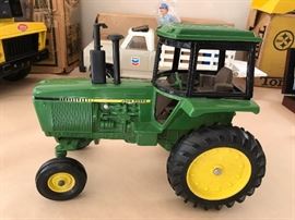 Vintage John Deere tractor.