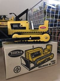 We found another Tonka in the box!  This one is from 1970-1973, based on the label.