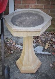 Concrete Birdbath