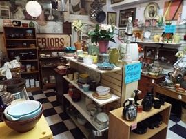 vintage kitchen pottery crocks enamel stoneware 50% off 