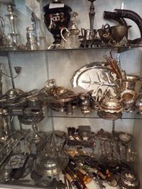 antique vintage silver serving silverplate holiday wedding 50% off 