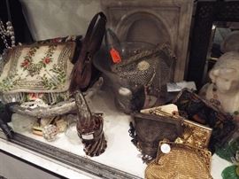 vintage victorian art deco mesh needlepoint purses 30% off 