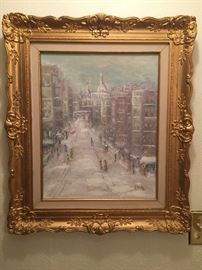 Oil painting by Dorothy Smith with a beautiful frame