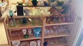 More glass with depression.