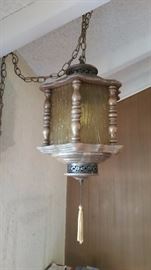 Vintage swag lamp.