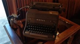 Vintage typewriters.