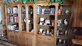 Large entertainment unit/bookcase.