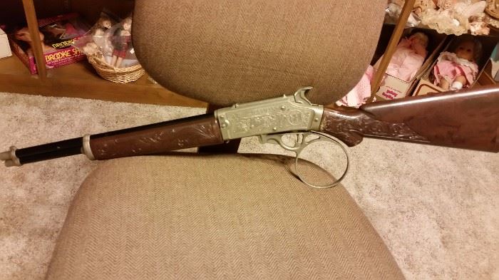 Original Hubley "The Rifleman" cap gun toy rifle.