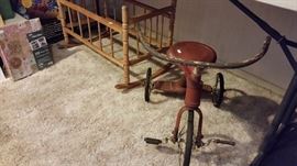 Vintage trike & cradle.