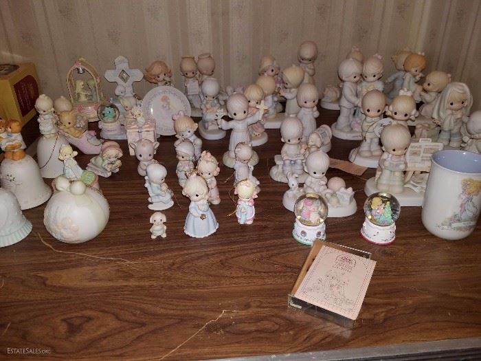Precious Moments Figurines – more than 100 pieces plus-- owner has boxes for 95% of them