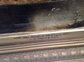 "The Banks of the  Llugwy" by J.D.  Adams RBA